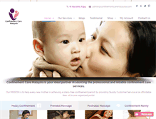Tablet Screenshot of confinementcaremalaysia.com